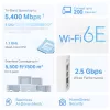 TP-Link AXE5400 Whole Home Mesh Wi-Fi 6E System (Tri-Band), Weiß, Intern, Mesh-System, 500 m², FCC: