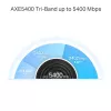 TP-Link AXE5400 Whole Home Mesh Wi-Fi 6E System (Tri-Band), Weiß, Intern, Mesh-System, 500 m², FCC: