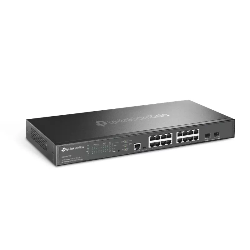 TP-Link Omada 16-Port 2.5G und 2-Port 10GE SFP+ L2+ Managed Switch mit 8-Port PoE+