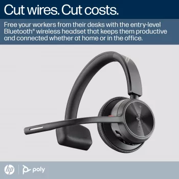 HP Poly Voyager 4310-M Microsoft Teams zertifiziertes USB-C-Headset +BT700-Dongle +Ladestation