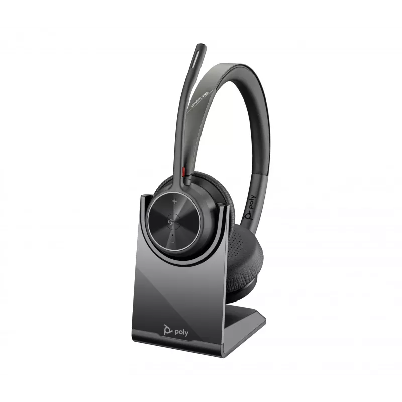 HP Poly Voyager 4320-M Microsoft Teams zertifiziertes Headset +BT700 Dongle +Ladestation
