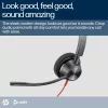 HP Poly Schwarzwire 3310 monaurales Microsoft Teams zertifiziertes USB-C Headset + USB-C/A Adapter