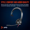 HP Poly Schwarzwire 3310 monaurales Microsoft Teams zertifiziertes USB-C Headset + USB-C/A Adapter