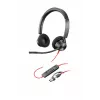 HP Poly Schwarzwire 3320 Stereo-USB-C-Headset +USB-C/A-Adapter
