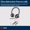 HP Poly Schwarzwire 8225 Stereo USB-C Headset +USB-C/A Adapter