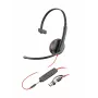 HP Poly Schwarzwire 3215 monaurales USB-C Headset + 3,5 mm Stecker + USB-C/A Adapter