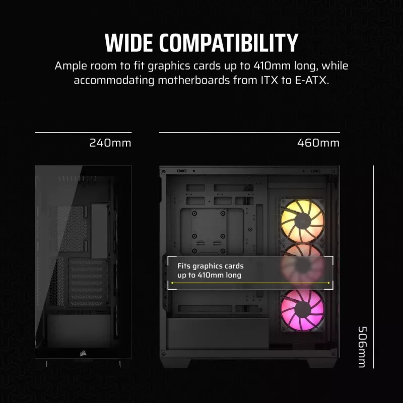 CORSAIR PC-Gehäuse – 3500X ARGB Mid-Tower