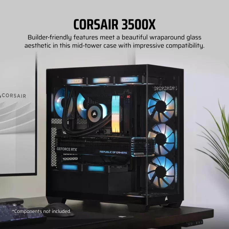 CORSAIR PC-Gehäuse - 3500x Mid-Tower