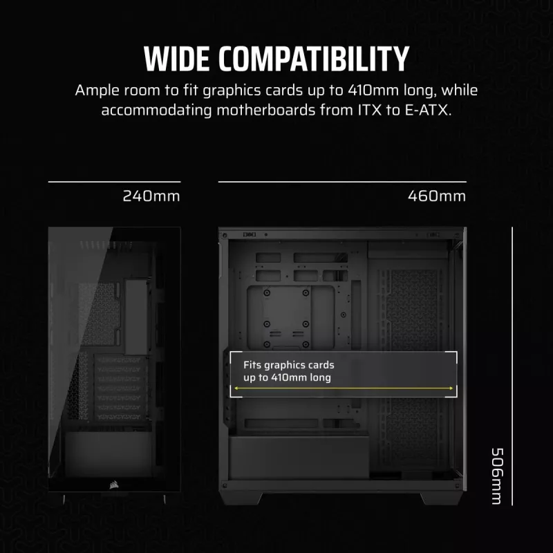 CORSAIR PC-Gehäuse - 3500x Mid-Tower