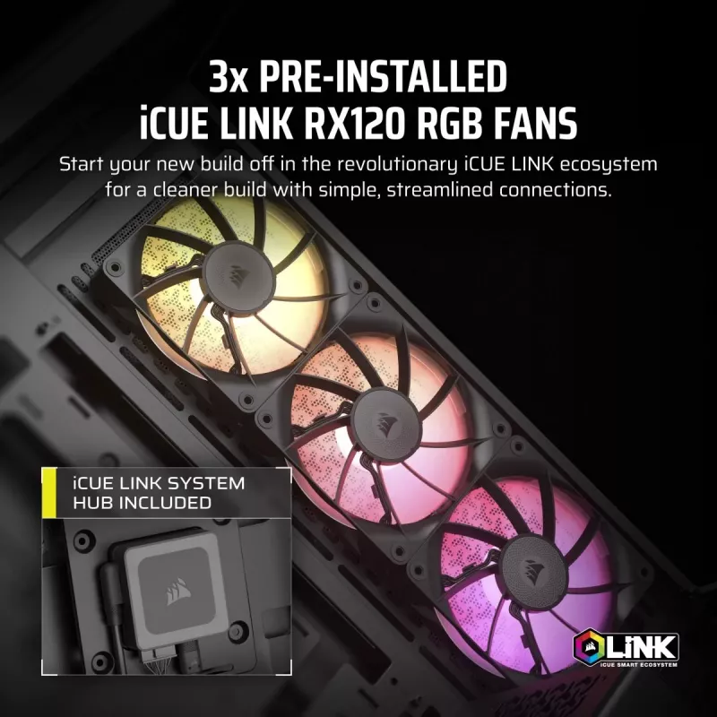 CORSAIR PC-Gehäuse - iCUE LINK 3500X RGB Mid-Tower