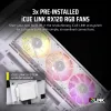 CORSAIR Pc Case - Icue Link 3500x RGB Mid-tower - White