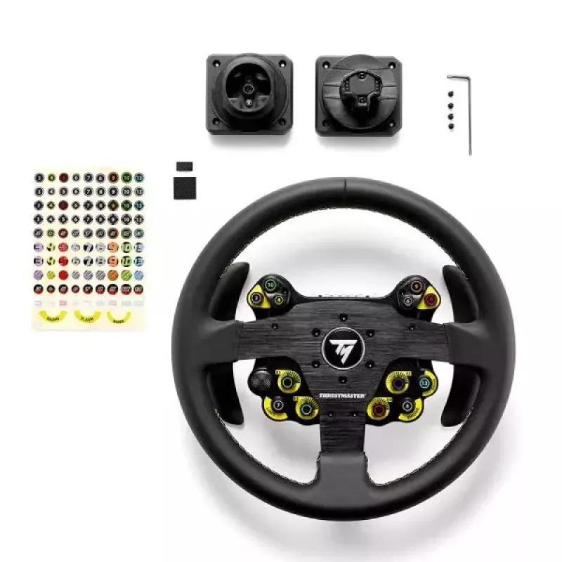 Thrustmaster Evo Racing 32R Leather Schwarz, Gelb Lenkrad PC, PlayStation 4, PlayStation 5, Xbox, Xbox One