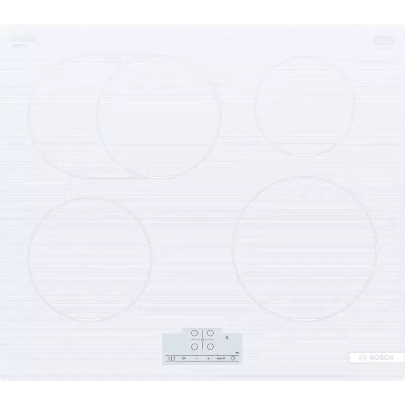 Bosch Serie 6 PIF612BB1E Induktionskochfeld, 4 Zonen, Einbau, 60 cm, weiß, Touch-Steuerung