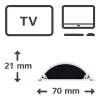 Hama 00220984 Kabelkanal Universal Kabelkanal Weiß 1 Stück