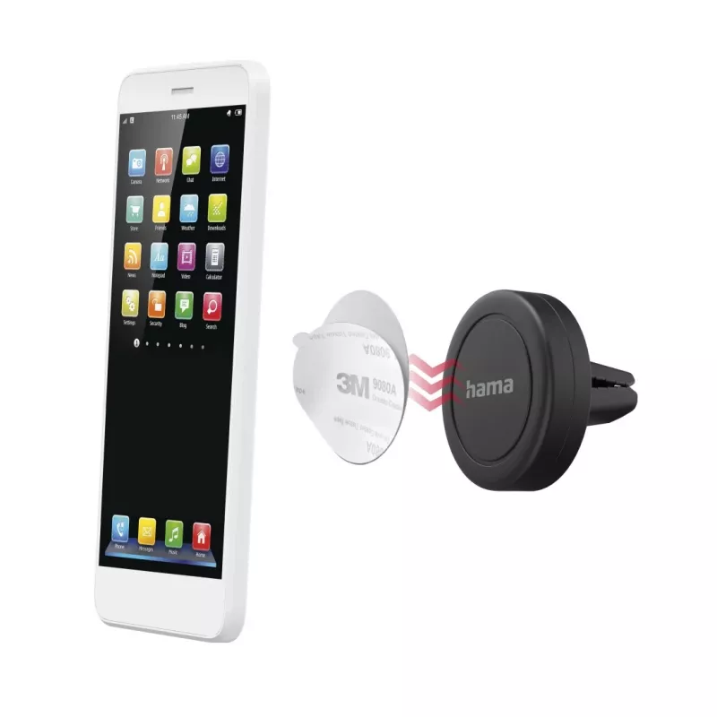 Hama Magnet Passivhalter Mobiltelefon Smartphone Schwarz 00201517