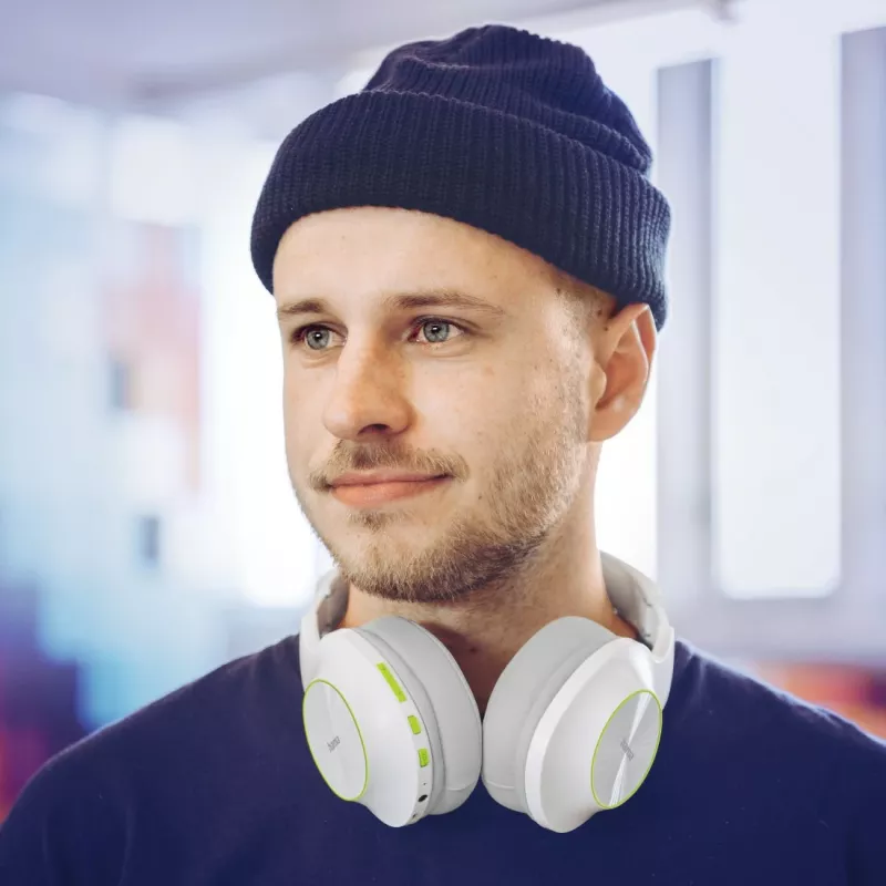 Hama Spirit Calypso II Headset Kabellos Kopfbügel Anrufe/Musik Bluetooth Grün, Grau, Weiß