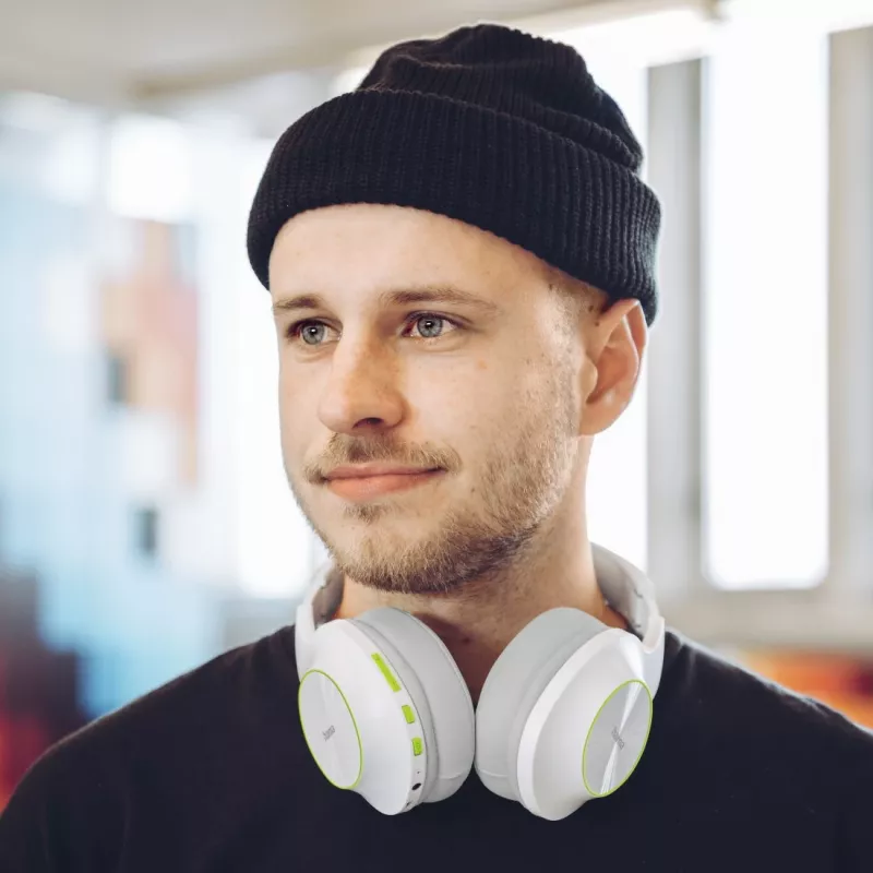 Hama Spirit Calypso II Headset Kabellos Kopfbügel Anrufe/Musik Bluetooth Grün, Grau, Weiß
