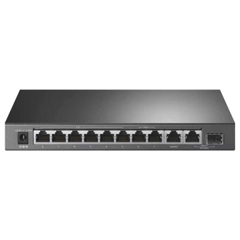 TP-Link 10-Port Gigabit Desktop Switch mit 6-Port PoE+ und 2-Port PoE++