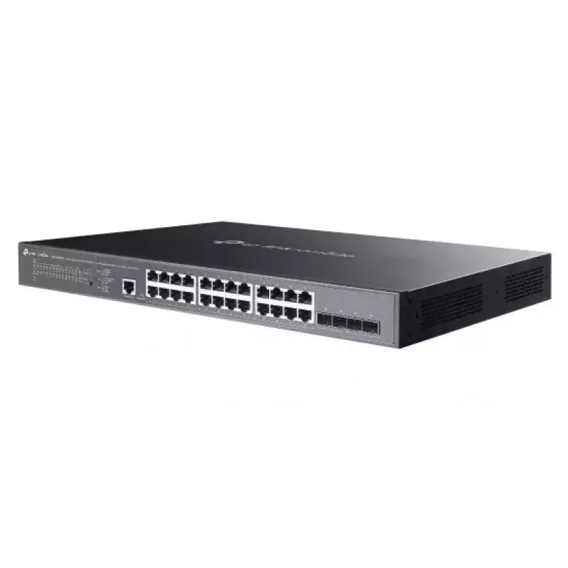 TP-Link Omada SG3428XMPP Netzwerk-Switch Managed L2+ Gigabit Ethernet (10/100/1000) Power over Ethernet (PoE) 1U Schwarz