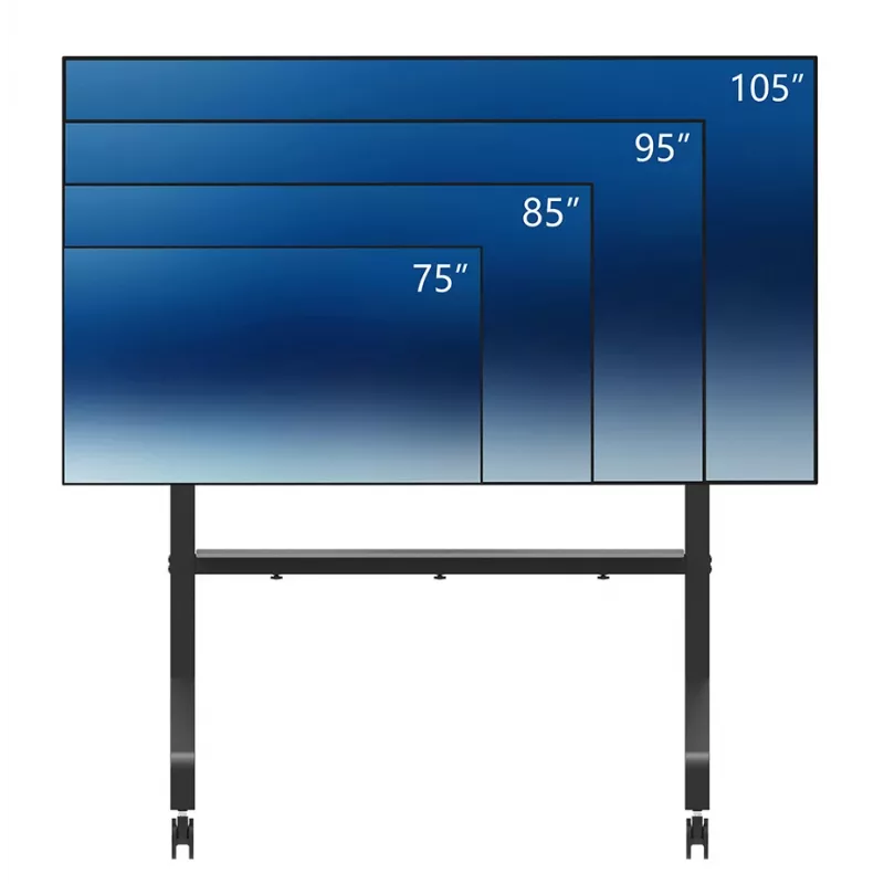 Neomounts FL50-575BL1 TV-Rollwagen 65-115 Zoll - schnelle Installation - TÜV