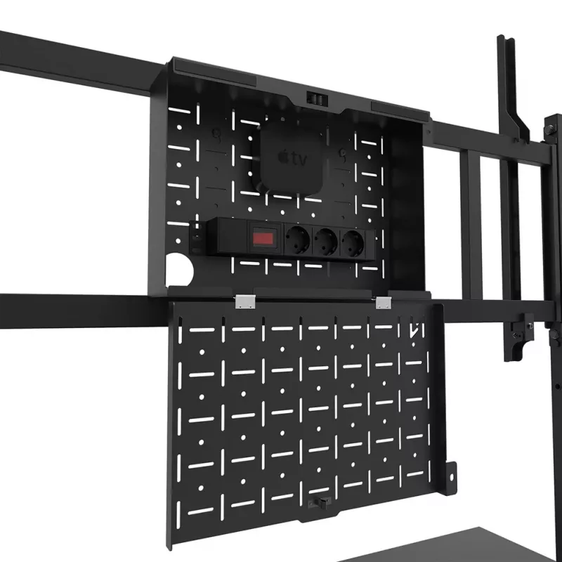 Neomounts FL50-575BL1 TV-Rollwagen 65-115 Zoll - schnelle Installation - TÜV