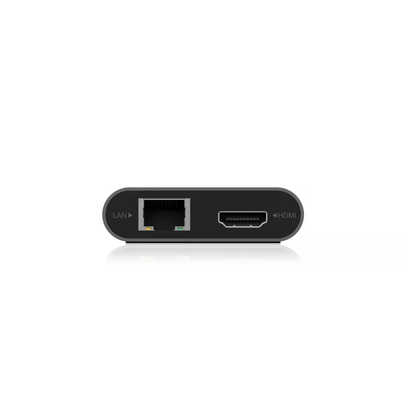 ICY BOX IB-DK4050-CPD Kabelgebunden USB 3.2 Gen 1 (3.1 Gen 1) Typ-C Anthrazit