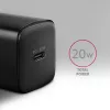 Wandladegerät Axagon ACU-PD20 1x QC3.0/AFC/FCP/PD Typ-C 20W Schwarz