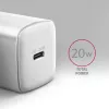 Axagon ACU-PD20W Wandladegerät 1x QC3.0/AFC/FCP/PD Typ-C 20W weiß