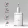 Axagon ACU-PD20W Wandladegerät 1x QC3.0/AFC/FCP/PD Typ-C 20W weiß