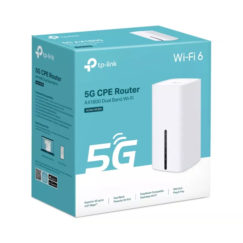 TP-Link Archer NX200 WLAN-Router Gigabit-Ethernet Dual-Band (2,4 GHz / 5 GHz) 5G Weiß