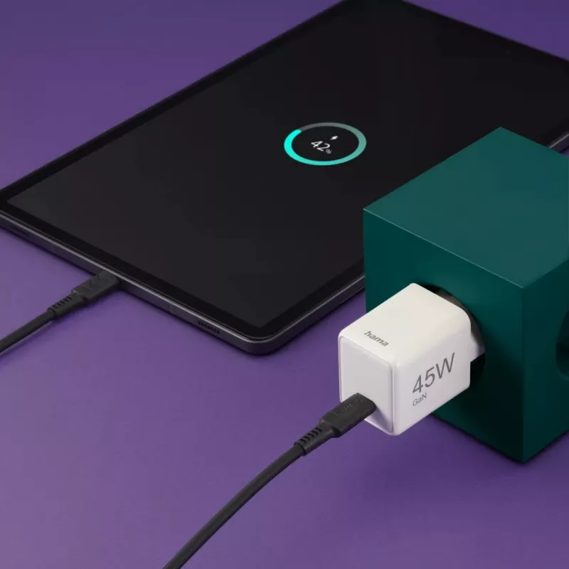 Hama 00201983 Ladegerät für Mobilgeräte Headset, Laptop, Powerbank, Smartphone, Tablet Weiß AC Schnellladen Indoor