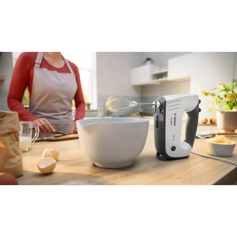Bosch MFQ37470 Handmixer 750 W Schwarz, Weiß