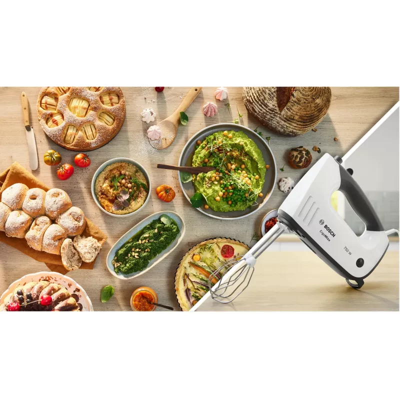 Bosch MFQ37470 Handmixer 750 W Schwarz, Weiß