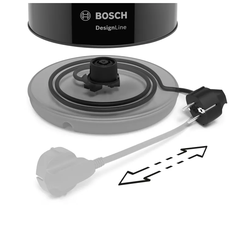 Bosch TWK3P423 Wasserkocher 1,7 l 2400 W schwarz