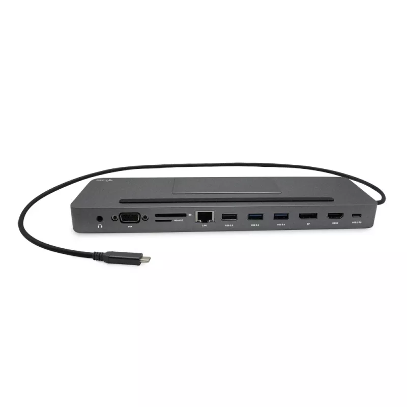 i-tec Metal SB-C Ergonomische 4K 3x Display Dockingstation mit Power Delivery 85 W + Universalladegerät 100 W