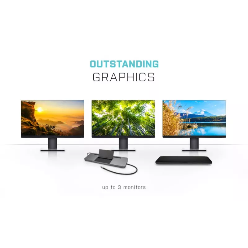 i-tec Metal SB-C Ergonomische 4K 3x Display Dockingstation mit Power Delivery 85 W + Universalladegerät 100 W