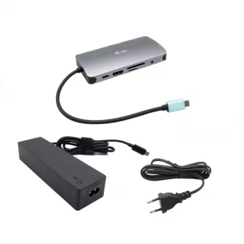 i-tec Metal USB-C Nano Dock HDMI/VGA mit LAN + Ladegerät 100 W