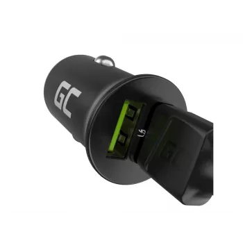 Auto-/Innenraum-Ladegerät Grün Cell CADM-GC-36AA 36W 2x USB-A Schwarz für 3,6–12V Stromquelle