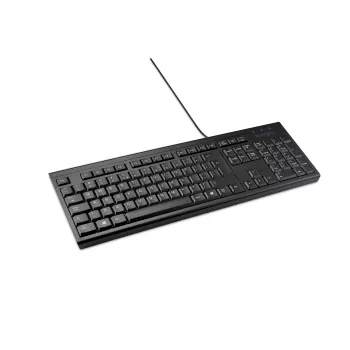 Kensington K63727WW, Full-size (100%), Kabelgebunden, USB, Membran, QWERTY, Schwarz