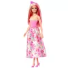 Barbie A Touch of Magic Royal Puppe mit pinkem und blondem Haar, Schmetterlingsrock und Zubehör