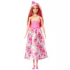 Barbie A Touch of Magic Royal Puppe mit pinkem und blondem Haar, Schmetterlingsrock und Zubehör