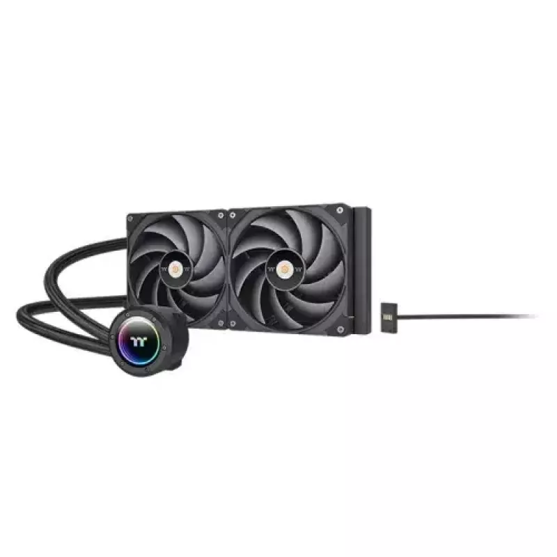 All-in-one liquid cooler Thermaltake CL-W419-PL00BL-A 14 cm Schwarz