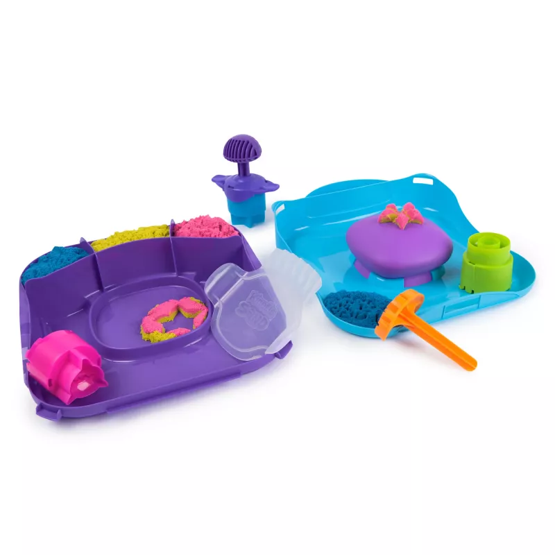 Kinetic Sand, SquishMotion, Geschenk für das Osternest, enthält 1 lb formbaren Spielsand, Stempel und 5 Werkzeuge, Aufbewahrungsbox, sensorisches Spielzeug für Kinder ab 5 Jahren