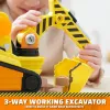 Rubble & Crew, Bark Yard Deluxe Bulldozer Baufahrzeug-Spielzeug mit Lichtern, Geräuschen & Rubble-Actionfigur, Kinderspielzeug für Jungen und Mädchen ab 3 Jahren