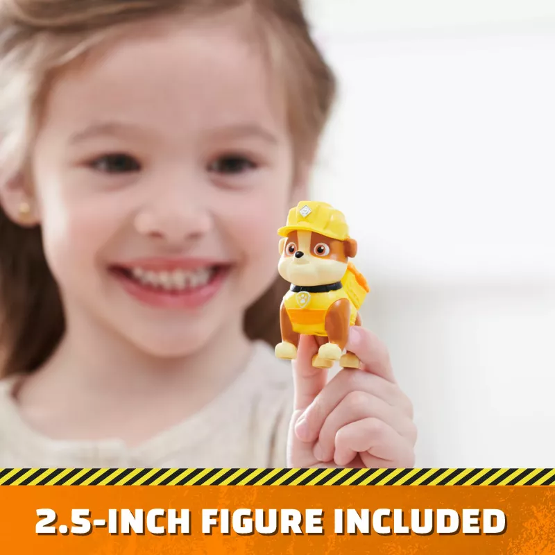Rubble & Crew, Bark Yard Deluxe Bulldozer Baufahrzeug-Spielzeug mit Lichtern, Geräuschen & Rubble-Actionfigur, Kinderspielzeug für Jungen und Mädchen ab 3 Jahren