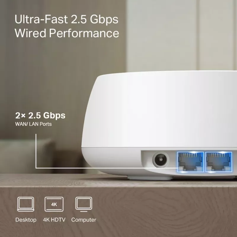 Mesh-System TP-Link BE3600 Dualband-Wi‑Fi 7 (802.11be), 2882 Mbit/s, 2× LAN, 2,4/5 GHz, 2er-Pack