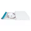 DIGITUS LWL-Spleißbox mit Schiebedeckel, 1U, bestückt mit 24x LC Duplex, inkl. M 25-Verschraubung, Spleißkassette OM3 farbige Pigtails, Adapter