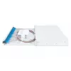 DIGITUS Glasfaser-Schiebespleißbox, 1U, bestückt mit 24x LC Duplex, inkl. M25-Schraube, Spleißkassette Singlemode OS2, farbige Pigtails