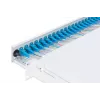 DIGITUS Glasfaser-Schiebespleißbox, 1U, bestückt mit 24x LC Duplex, inkl. M25-Schraube, Spleißkassette Singlemode OS2, farbige Pigtails
