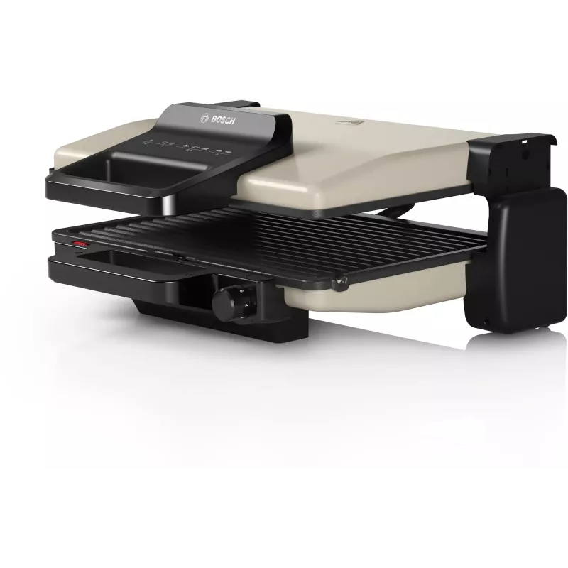 Kontaktgrill Bosch TCG3302 2000W mit 310x220 mm Keramikplatten, einstellbarem Thermostat, abnehmbaren spülmaschinenfesten Platten
